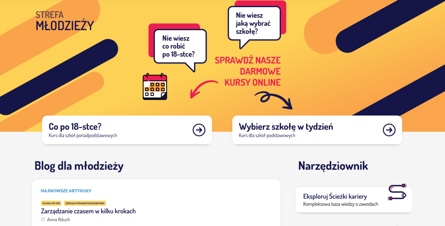 Strefa Młodzieży w Mapie Karier