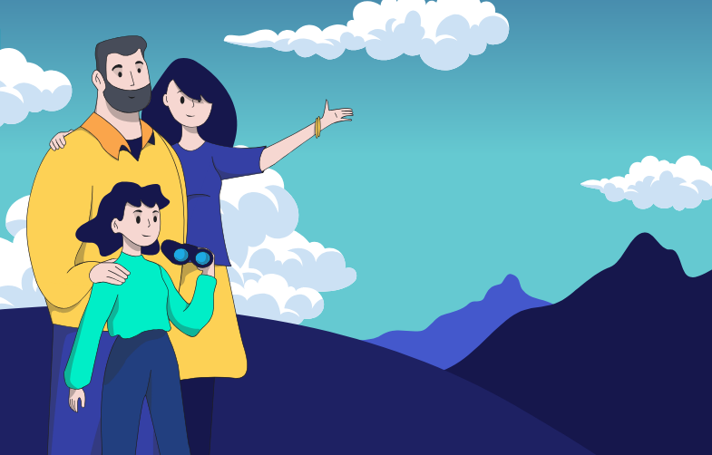 Rodzina z optymizmem patrzy w przyszłość